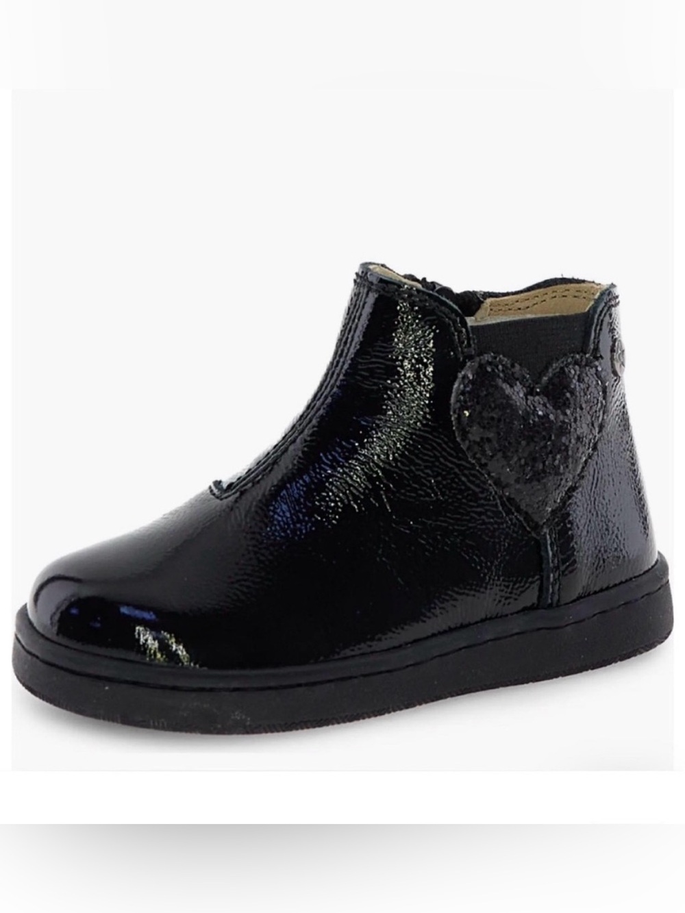 NWT Naturino Glarny Bootie in Black/ Black Glitter